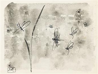 JULIET KEPES (1919 - 1979, BRITISH/AMERICAN) Over Lake Water and Untitled (Lion).